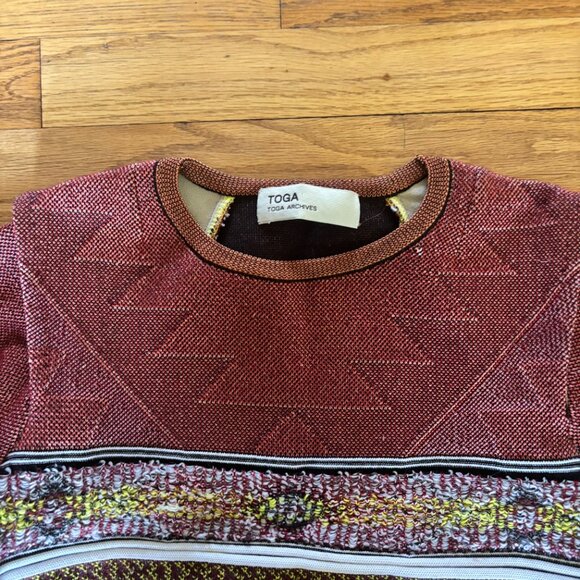 TOGA Toga Archives Women's Knit geometric pattern top - Picture 7 of 8